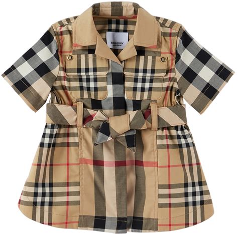 burberry vestito bimba rosa|burberry newborn dresses.